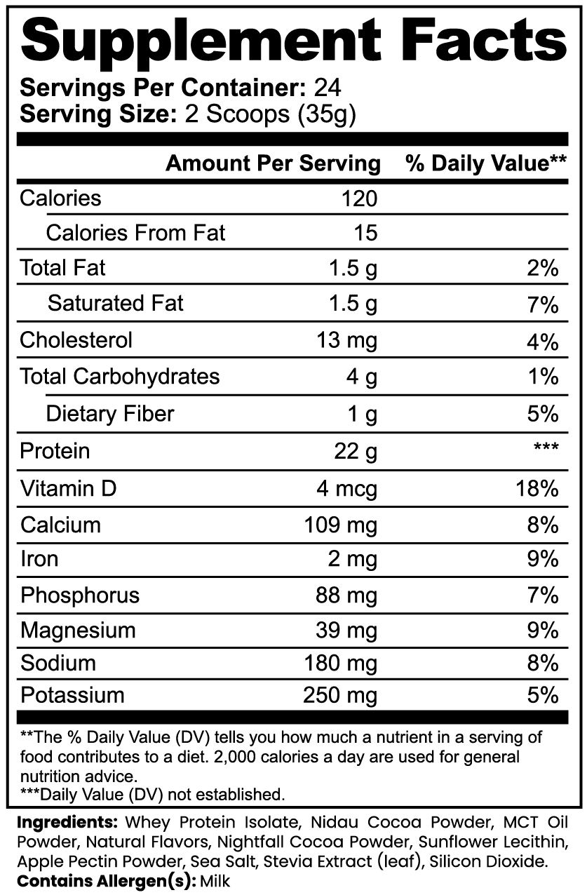 Chocolate100% Whey Protein Isolate